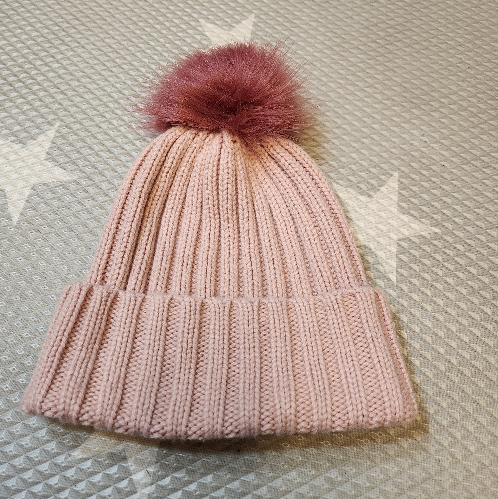 Athleta pink wool one size hats